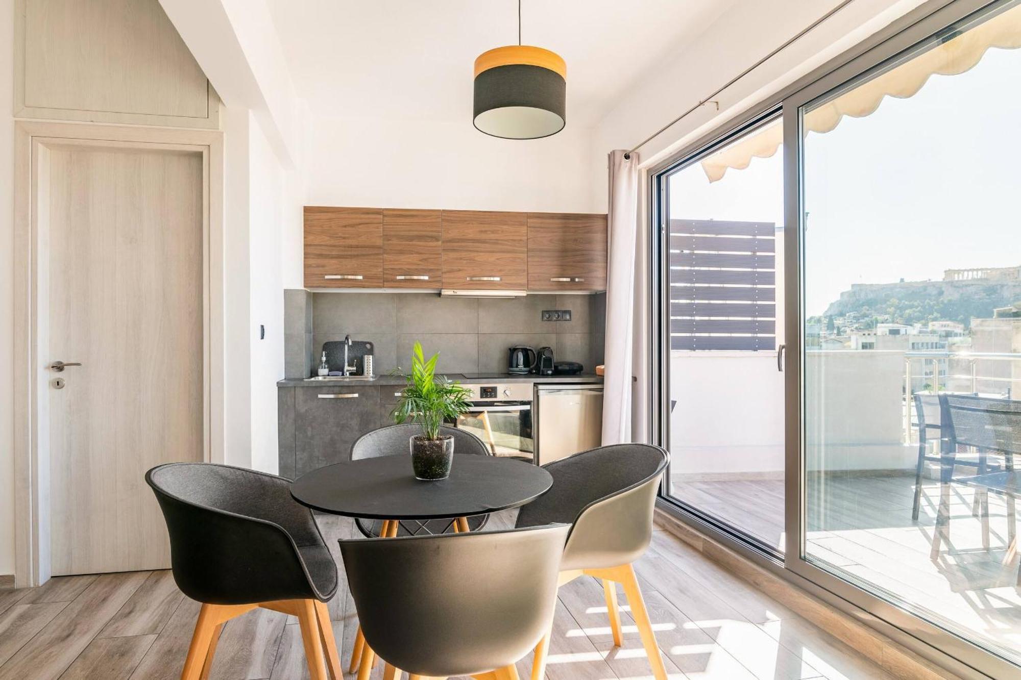Dreamy Athens Penthouse With Acropolis View Apartment Bagian luar foto